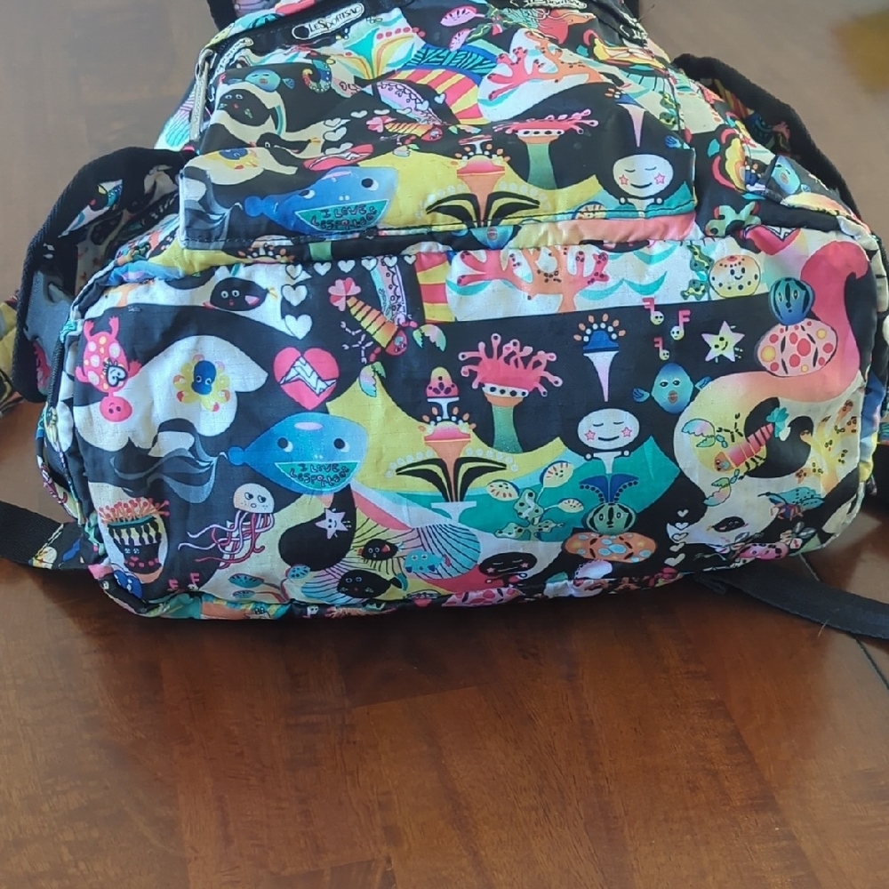 Lesportsac Vibrant Backpack with Black Accents - Picture 7 of 9